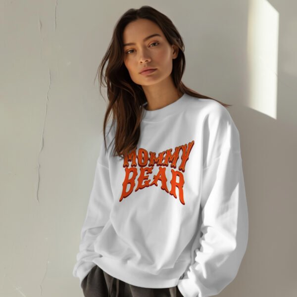 Premium Drop Shoulder Crewneck Sweatshirt - Mommy Bear - Image 5