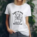 Premium Unisex Crewneck T-Shirt – 'Squirrel Mode Activated' Funny Graphic Tee