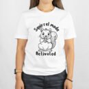 Premium Unisex Crewneck T-Shirt – 'Squirrel Mode Activated' Funny Graphic Tee