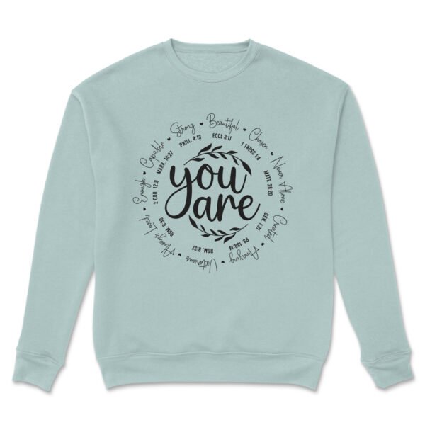 Premium Drop Shoulder Crewneck Sweatshirt – You Are Inspiration - Image 12