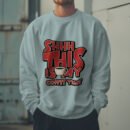 Premium Unisex Crewneck Sweatshirt – 'Shhh… This Is My Coffee Time' Funny Graphic Pullover