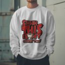 Premium Unisex Crewneck Sweatshirt – 'Shhh… This Is My Coffee Time' Funny Graphic Pullover