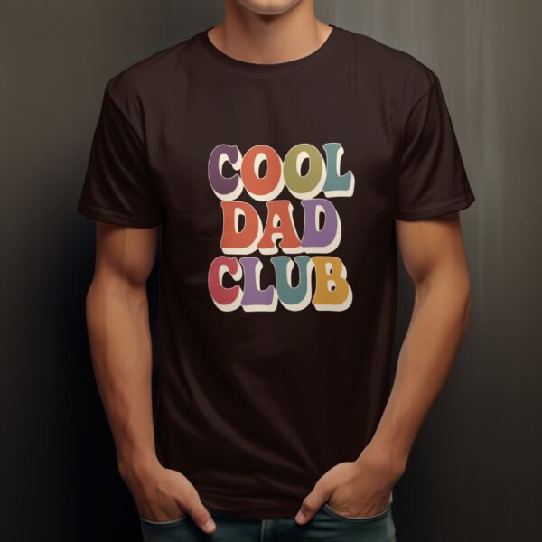 Premium Unisex Crewneck T-Shirt – 'Cool Dad Club' Graphic Tee - Image 6
