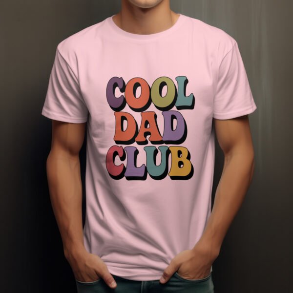 Premium Unisex Crewneck T-Shirt – 'Cool Dad Club' Graphic Tee - Image 4