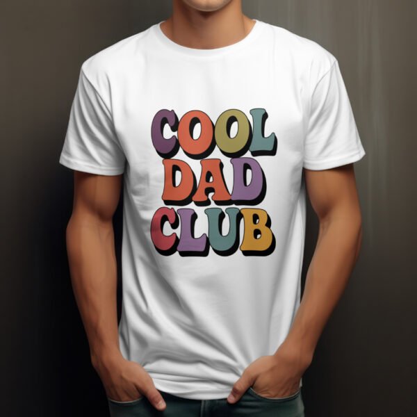 Premium Unisex Crewneck T-Shirt – 'Cool Dad Club' Graphic Tee