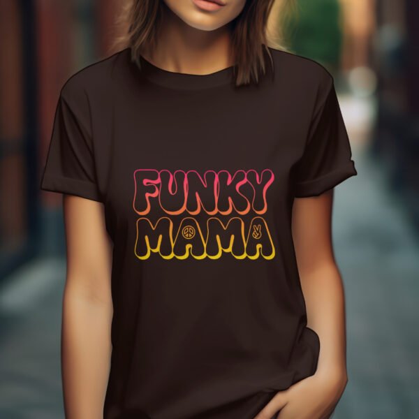 Premium Unisex Crewneck T-Shirt – 'Funky Mama' Graphic Tee - Image 6