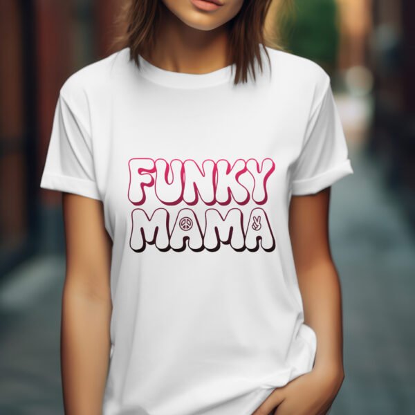 Premium Unisex Crewneck T-Shirt – 'Funky Mama' Graphic Tee