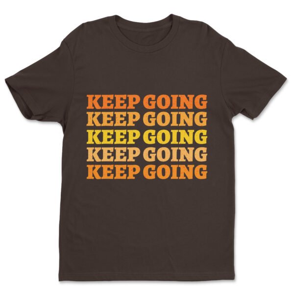 Premium Unisex Crewneck T-Shirt – 'Keep Going' Graphic Tee - Image 15