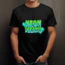 Premium Unisex Crewneck T-Shirt – 'Neon Dreams' Bold Graffiti-Style Graphic Tee