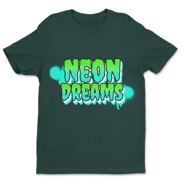Premium Unisex Crewneck T-Shirt – 'Neon Dreams' Bold Graffiti-Style Graphic Tee - Image 10