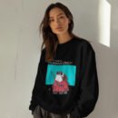Premium Unisex Crewneck Sweatshirt – 'Today's Menu: Humans Only' Funny Shark Graphic Pullover
