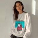 Premium Unisex Crewneck Sweatshirt – 'Today's Menu: Humans Only' Funny Shark Graphic Pullover