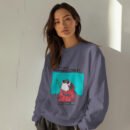 Premium Unisex Crewneck Sweatshirt – 'Today's Menu: Humans Only' Funny Shark Graphic Pullover