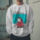 Premium Unisex Crewneck Sweatshirt – 'Today's Menu: Humans Only' Funny Shark Graphic Pullover
