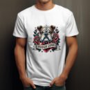 Premium Unisex Crewneck T-Shirt – 'Tough Love' Bulldog Graphic Tee