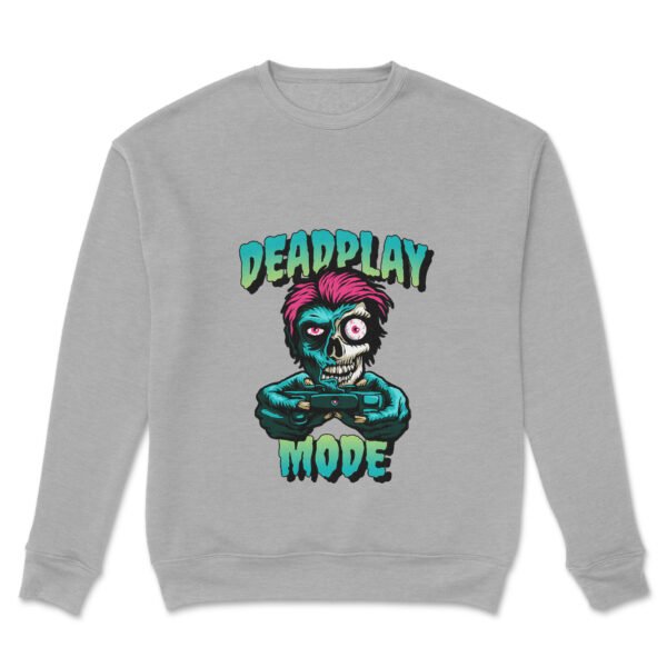 Premium Unisex Crewneck Sweatshirt – 'Deadplay Mode' Graphic Pullover - Image 8