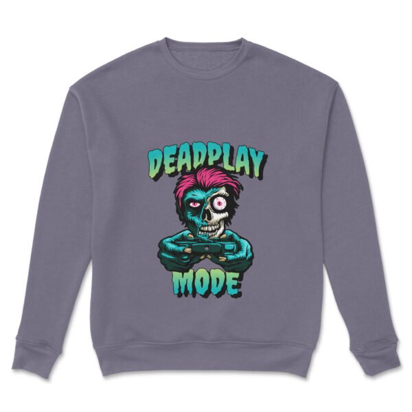 Premium Unisex Crewneck Sweatshirt – 'Deadplay Mode' Graphic Pullover - Image 9