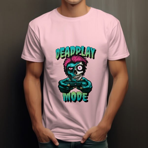 Premium Crewneck Unisex T-Shirt – 'Deadplay Mode' Graphic Tee - Image 3