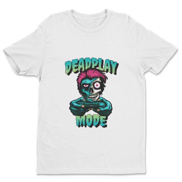 Premium Crewneck Unisex T-Shirt – 'Deadplay Mode' Graphic Tee - Image 4
