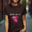 Premium Unisex Crewneck T-Shirt – 'Just Bee Married' Funny Newlywed Bee Graphic Tee