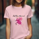 Premium Unisex Crewneck T-Shirt – 'Just Bee Married' Funny Newlywed Bee Graphic Tee